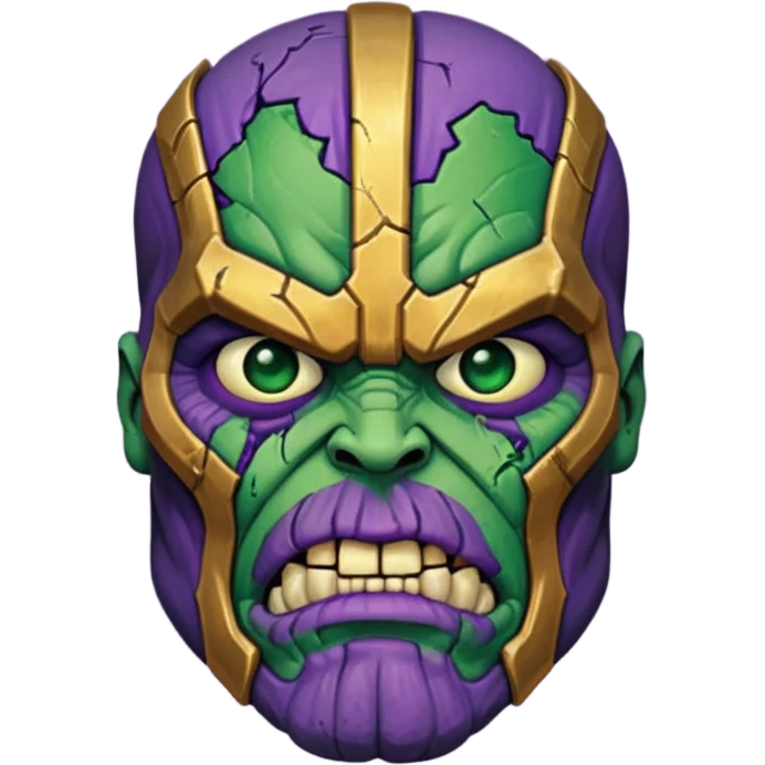 Zombie thannos face  emoji