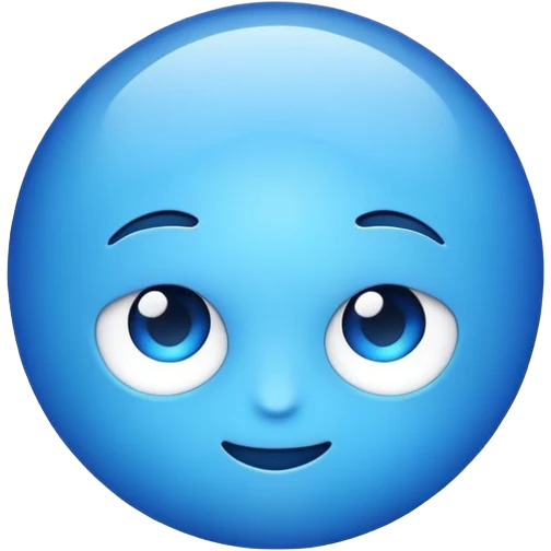 Blue emoji