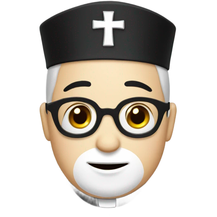 penguin in a priest uniform  emoji