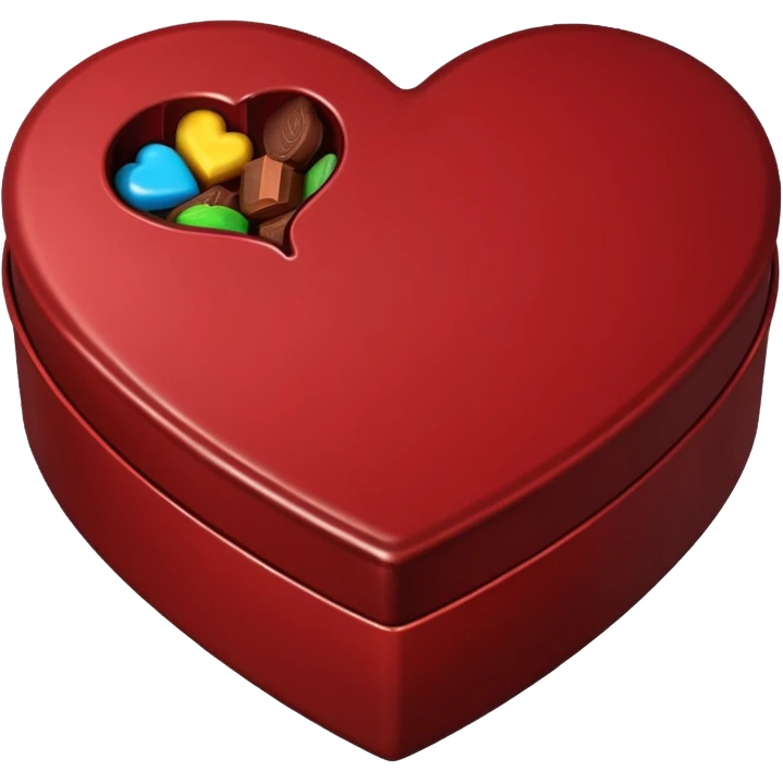 heart shaped box of chocolate emoji