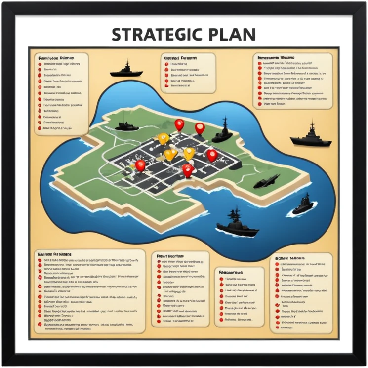 A war strategic plan emoji