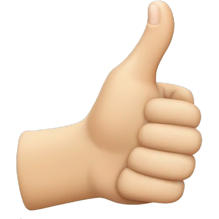 Hand poitning pointer and middle finger and thumb up  emoji