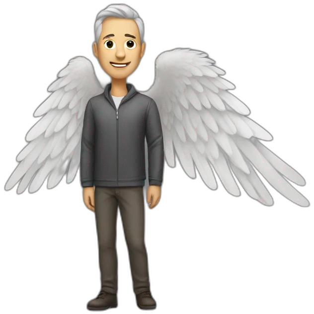 Man with wing emoji