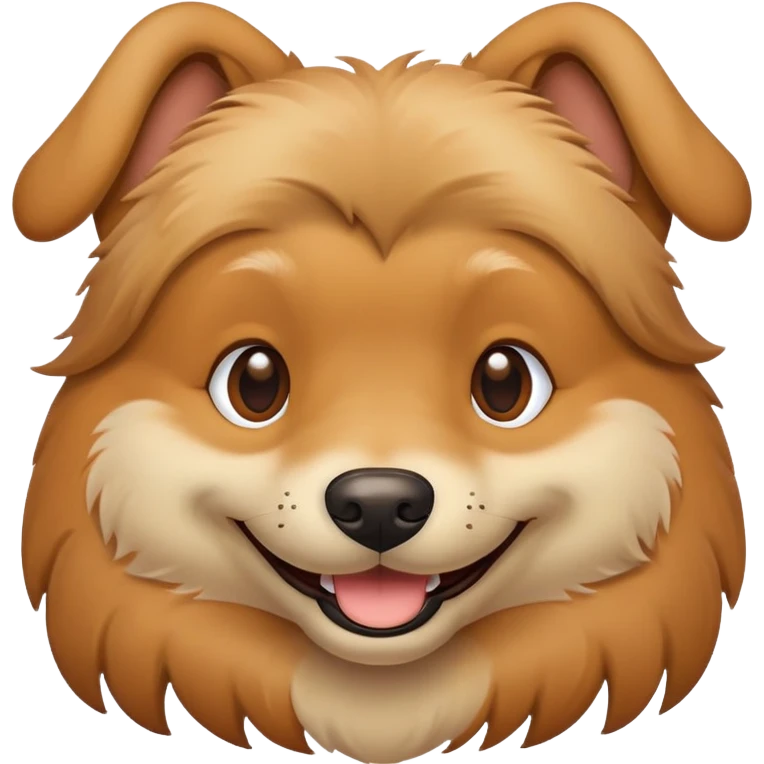 A dog with a smile emoji