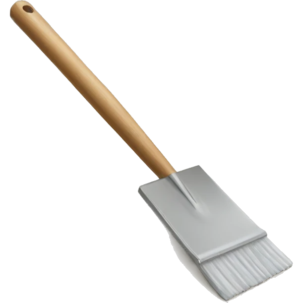 squeegee with long wooden handle emoji