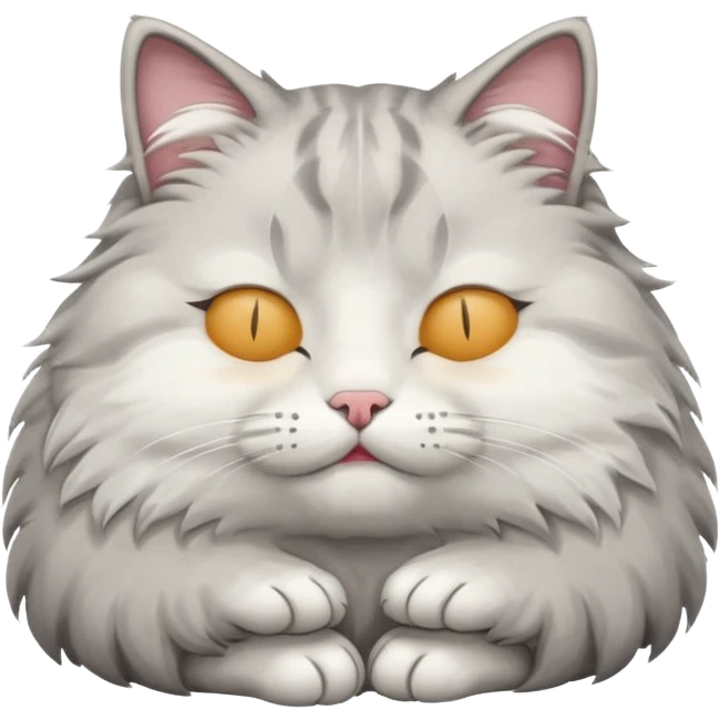 A tired cat emoji