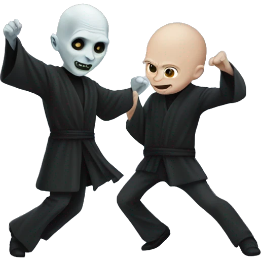 Voldemort and Harry dancing emoji