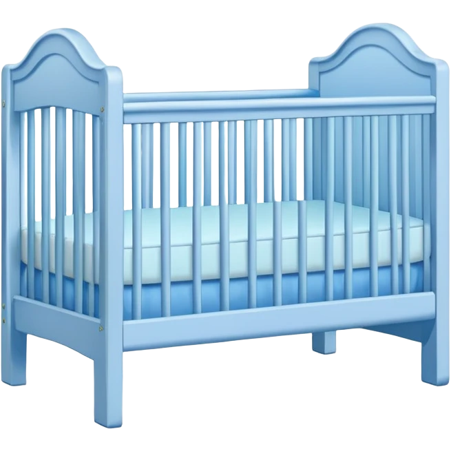 Blue baby crib emoji