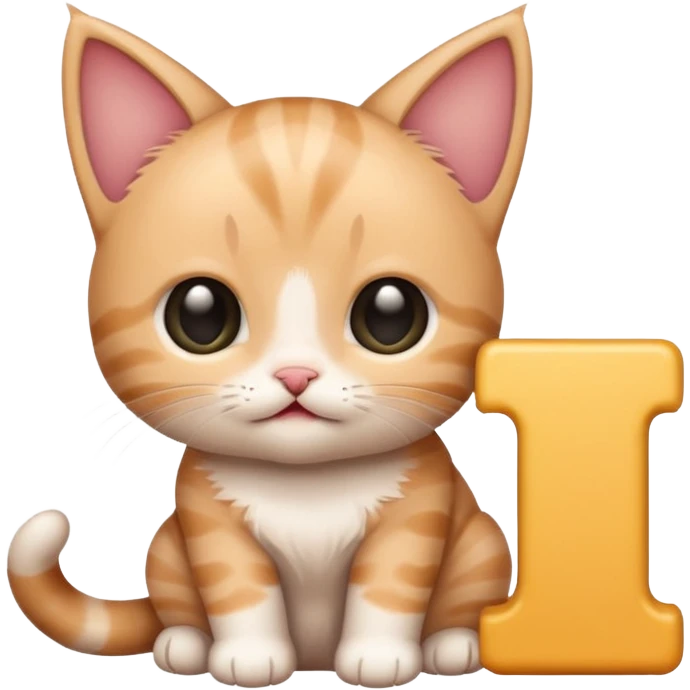 a baby kitten with the words huh emoji