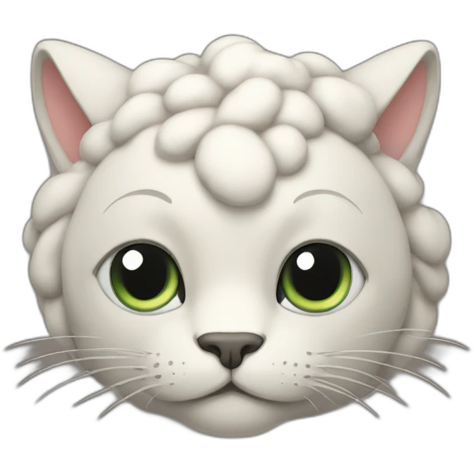 Big brain cat emoji