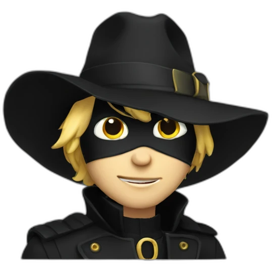 Chat noir singe emoji