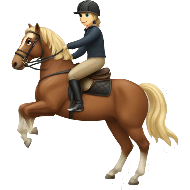   horse riding horse emoji
