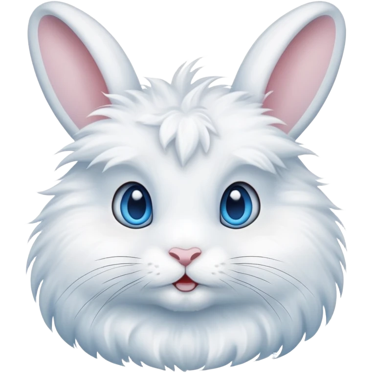 Rabbit with blu eyes emoji