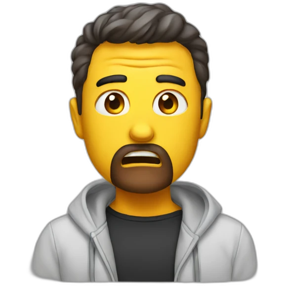 Emoji in shock emoji