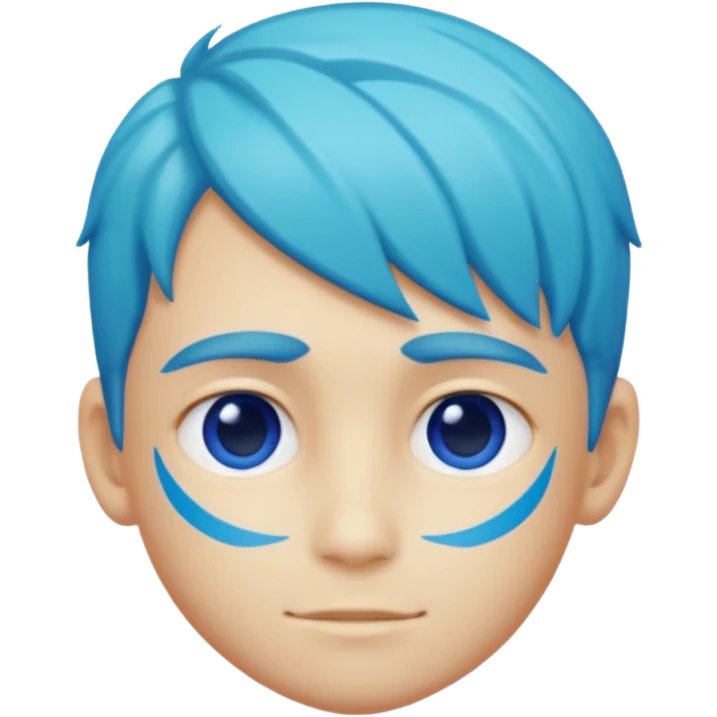 A profile imogi that is blue and aqua color and with  texxure a boy one something like that emoji