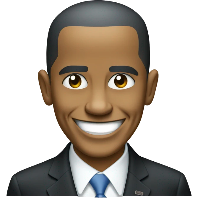 Obama winking emoji