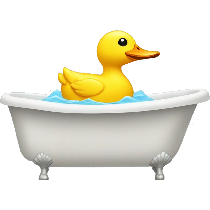 classic yellow bathduck emoji