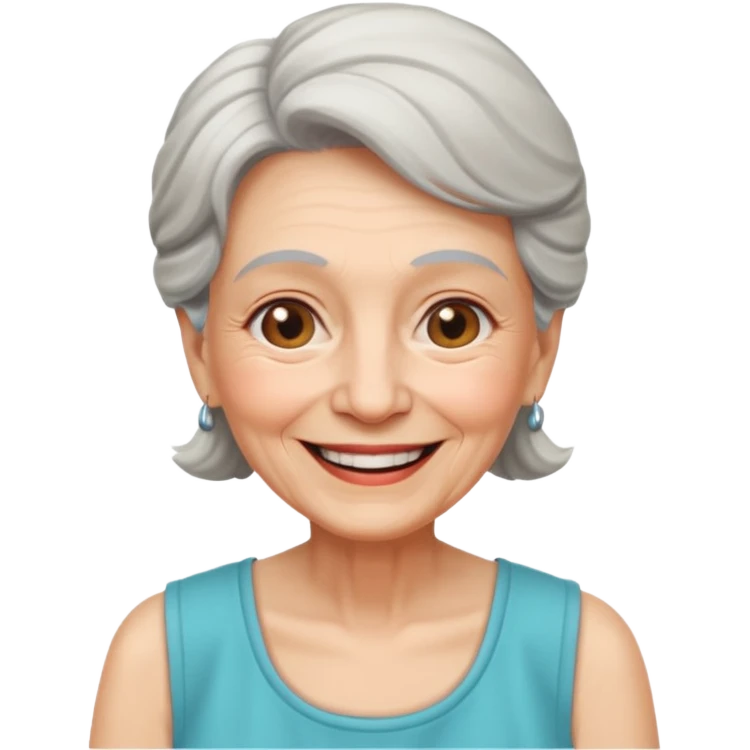Old Women In Sleeveless emoji