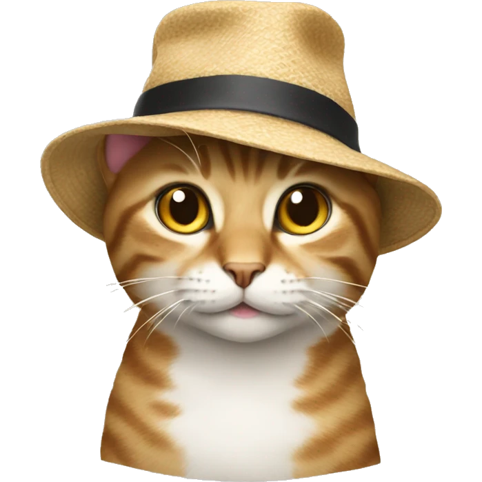 Cat wearing a hat  emoji