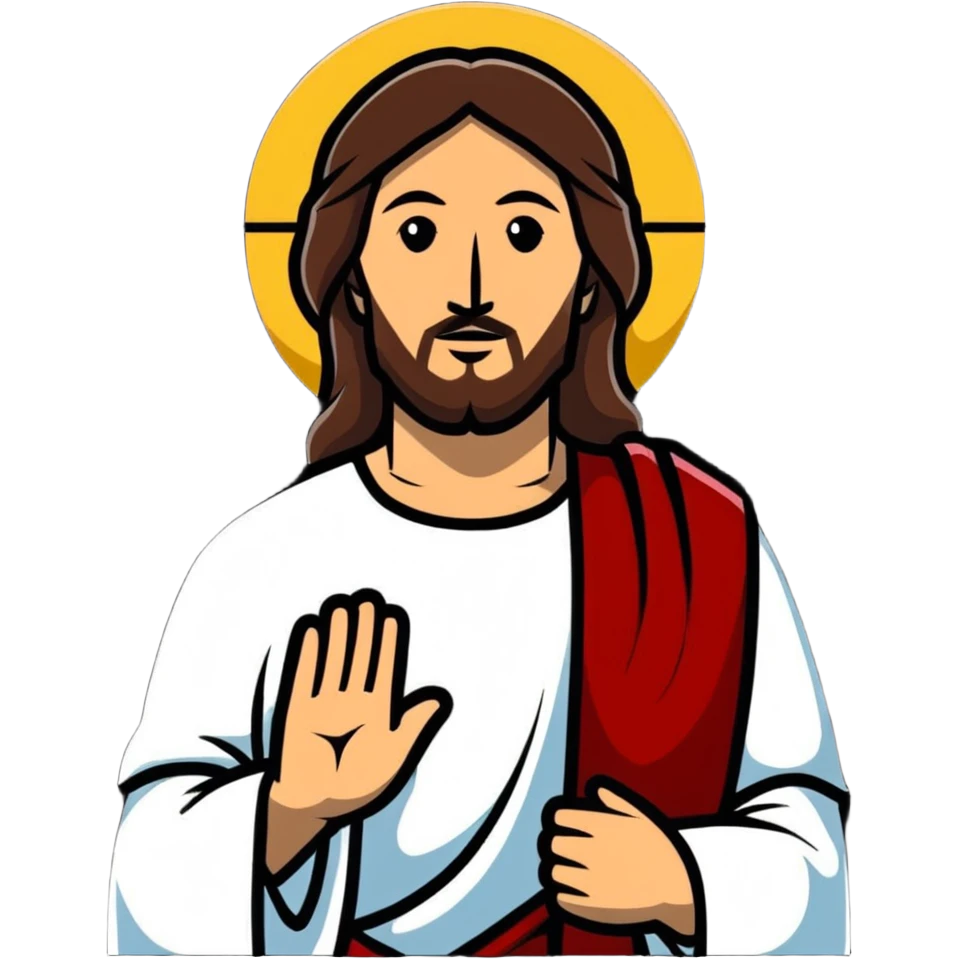 Cool Jesus busting out of the tomb emoji