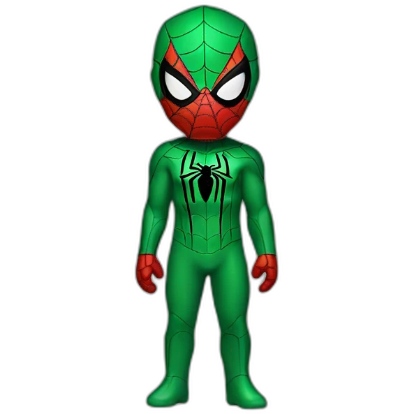 Spiderman with Green suit emoji