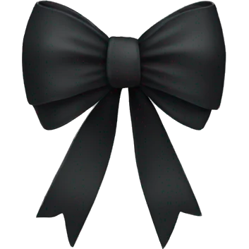 Black bow emoji