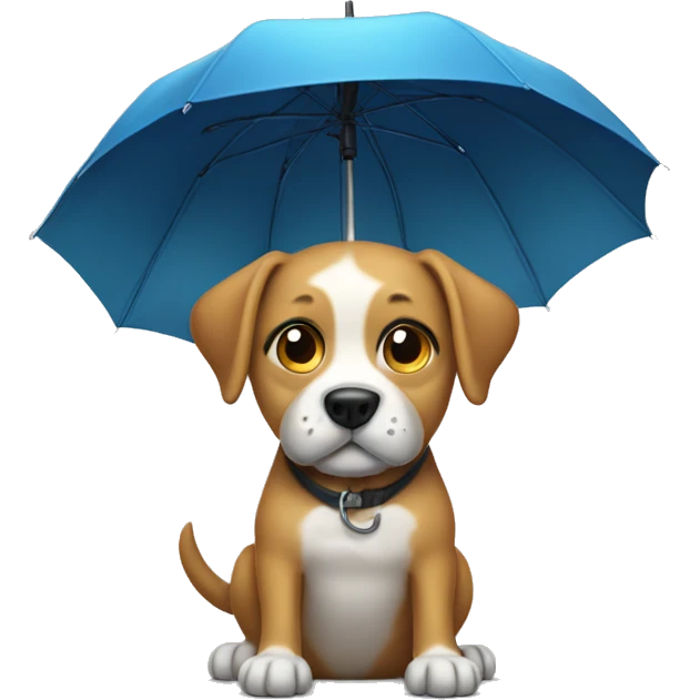 dog with umbrella  emoji