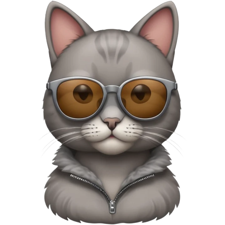 Cat wearing sunglasses emoji