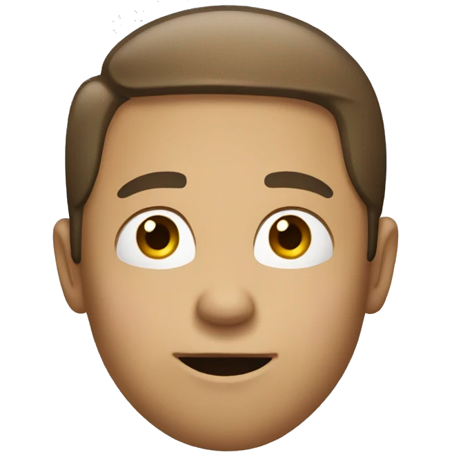 Straight face pointing at you emoji