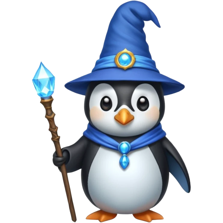 Penguin Wizard emoji