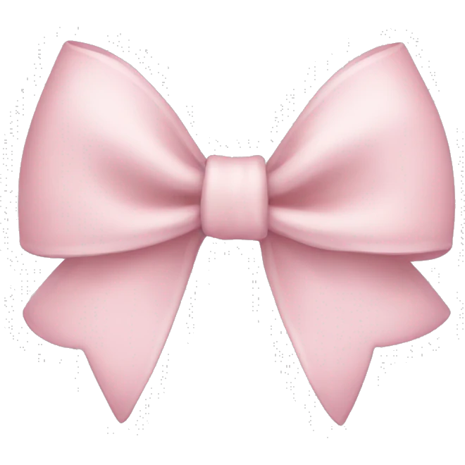 Light pink bow emoji