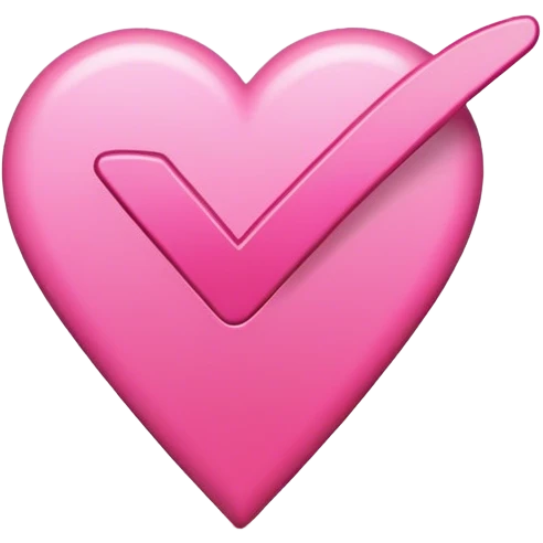 Pink check mark emoji