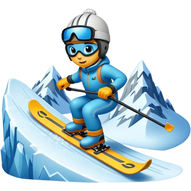 Ski resort kicker emoji