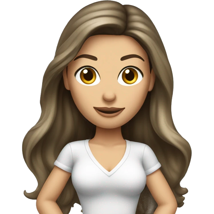 gisele bundchen long dark hair outfit emoji