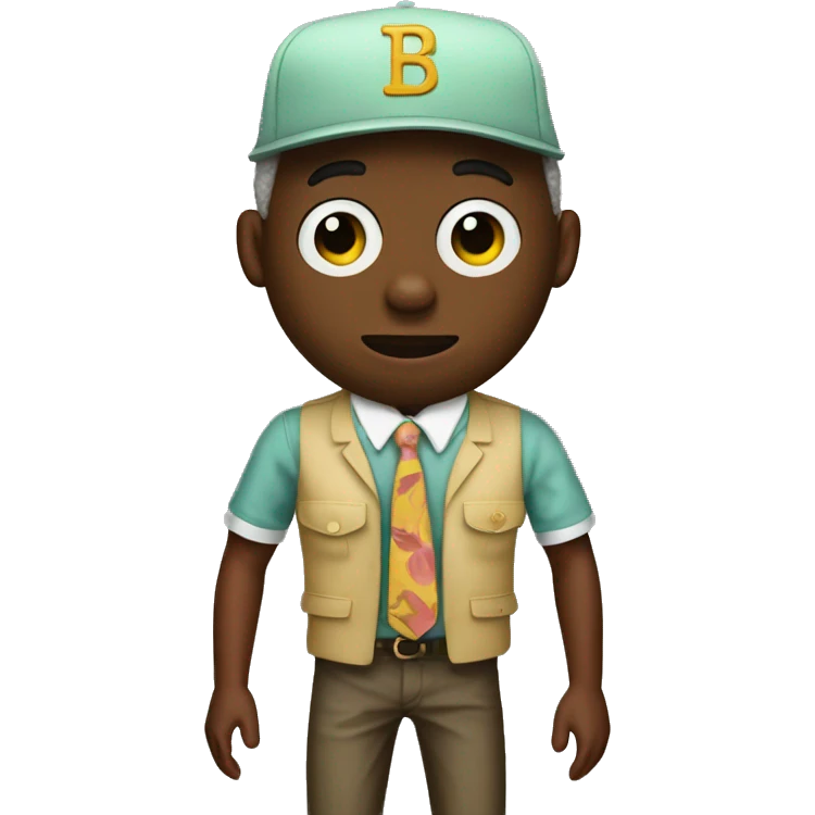 Tyler the creator with sr baudilare outfit emoji