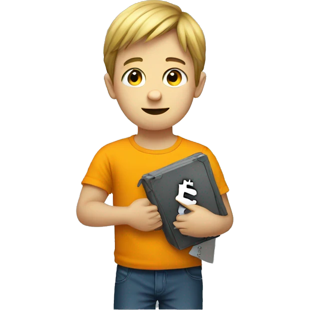 Bitcoin holding ZKM written boy emoji