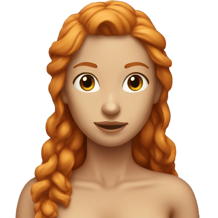 Ginger woman sfw bikini body pose emoji