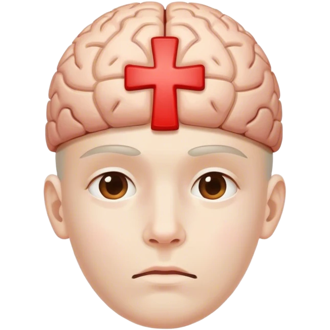 Beyin çarpı emoji