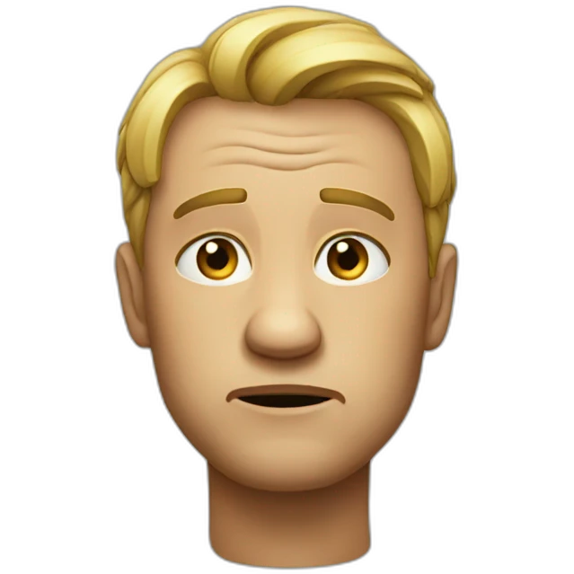 Not happy emoji