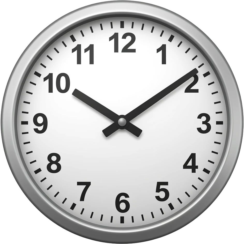 reloj at 3:00pm emoji