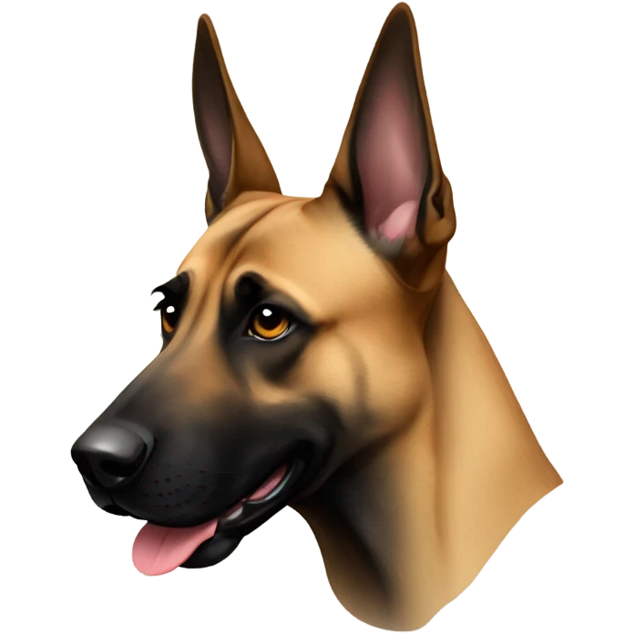Malinois with muzzle  emoji