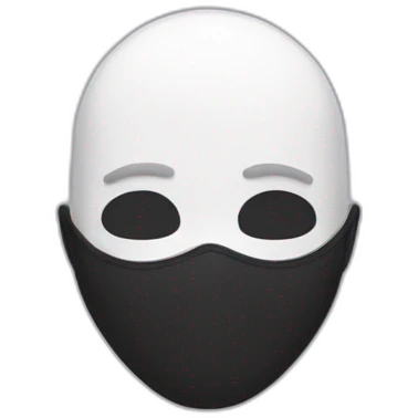 tobi avec masque blanc emoji