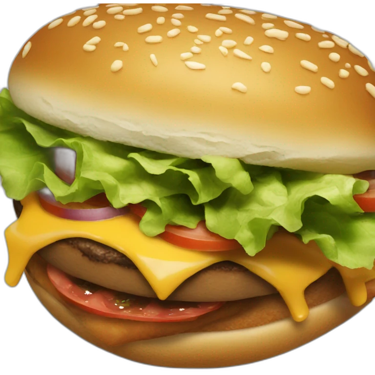 barack obama eating burger emoji