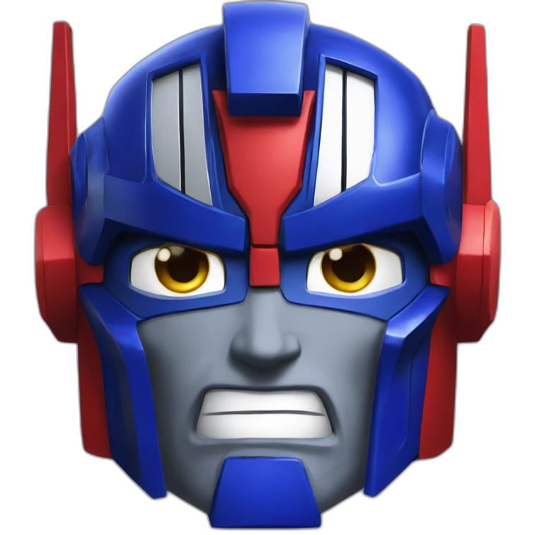 Optimus Prime face emoji