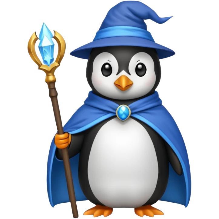 Penguin Wizard emoji