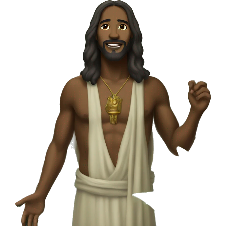 black Jesus in the garden of Eden  emoji