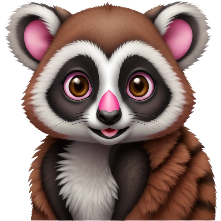 lemur in love only the head emoji