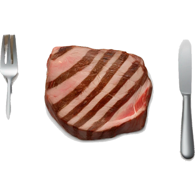 steak on plate emoji