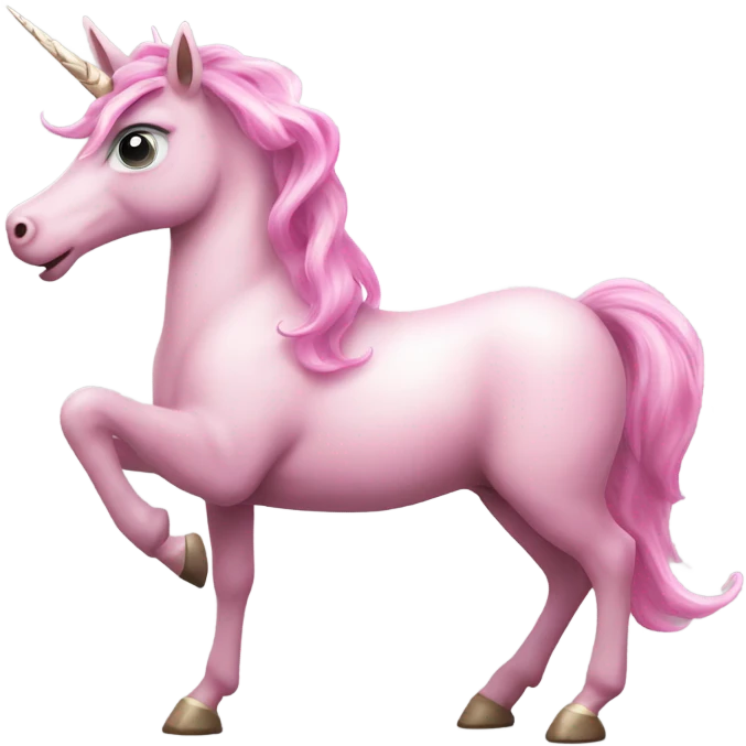 pink unicorn with eyes emoji