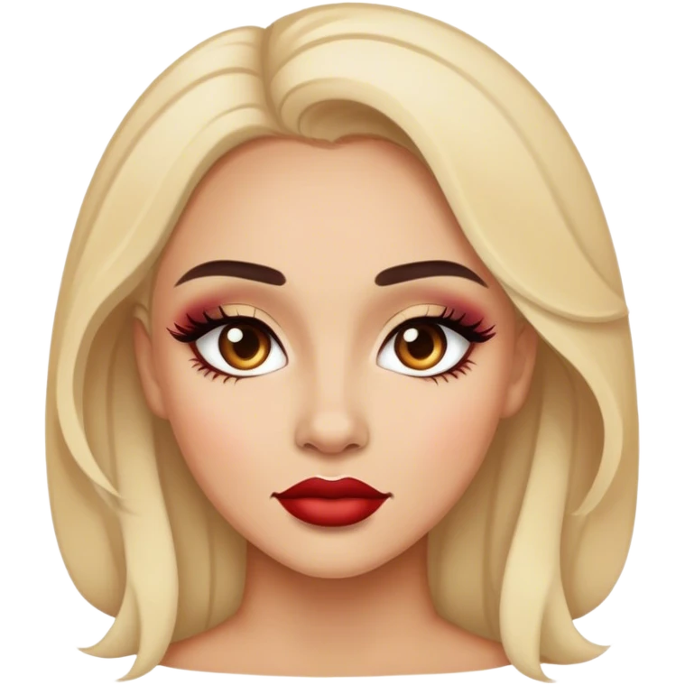 Woman wearing makeup emoji